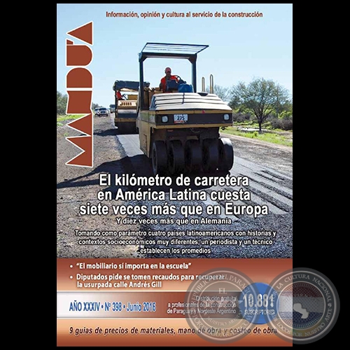 MANDU'A Revista de la Construcción - Nº 398 - Junio 2016